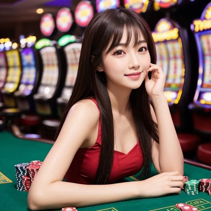 isitoto togel live-dealer croupier managing a Three Card Poker table